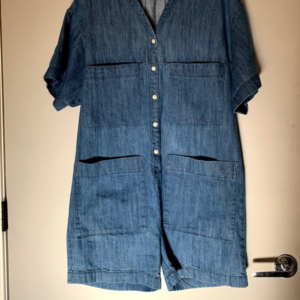 Ilana Kohn S Faded Denim Romper / Jumpsuit
